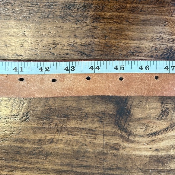 Tooled & Woven Genuine Leather Western Belt, Size 42, Made in Mexico - Picture 10 of 10